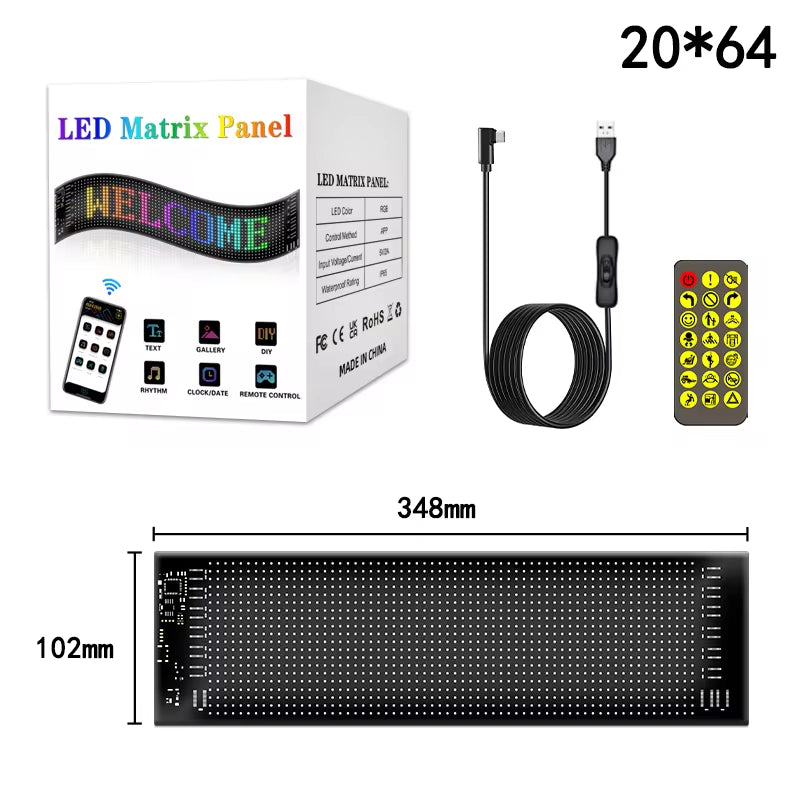 Programmable Flex LED Display (APP+Remote)