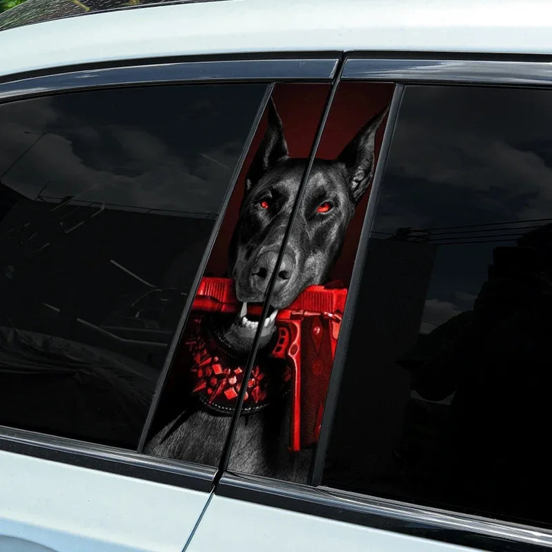 Doberman Car Stickers 