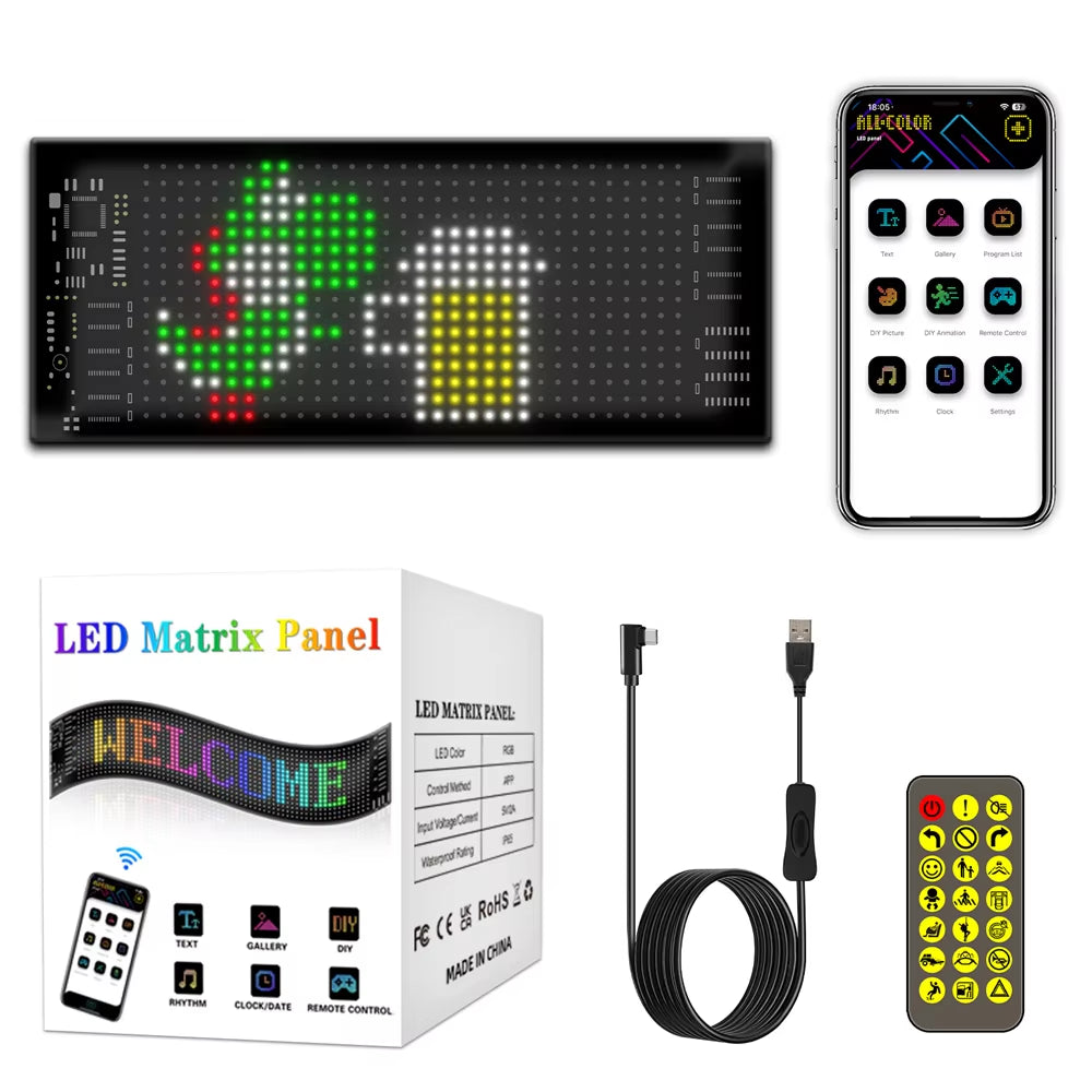 Programmable Flex LED Display (APP+Remote)